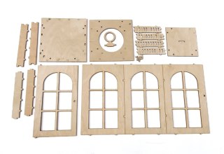 MDK Latarenka, latarnia duża 29x13,6x13,6cm - do samodzielnego sklejenia (1512)