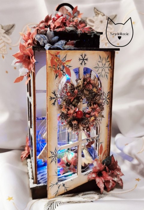 MDK Latarenka, latarnia duża 29x13,6x13,6cm - do samodzielnego sklejenia (1512)