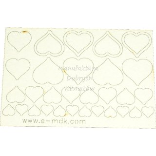MDK T0137 Komplet serc -122x85mm