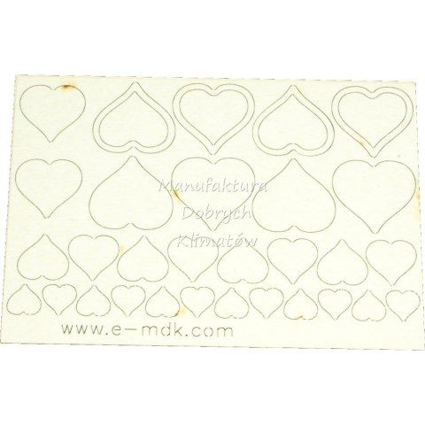 MDK T0137 Komplet serc -122x85mm