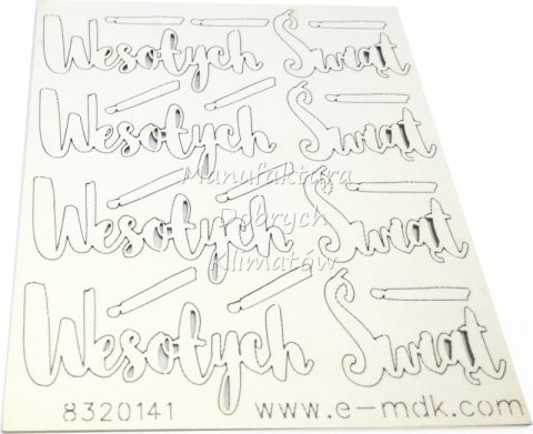 MDK T0141 Wesołych Świąt !!! 1 - 4szt