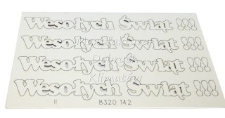 MDK T0142 Wesołych Świąt !!! 2 - 4szt