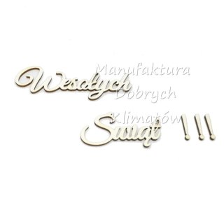 MDK T0143 Wesołych Świąt !!! 3 - 4szt