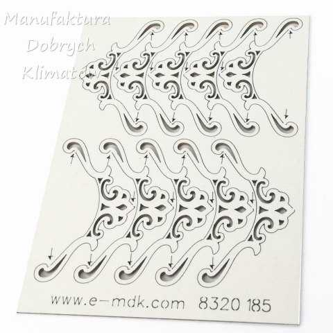 MDK T0185 Narożniki ornamentowe - 25x45mm -10szt