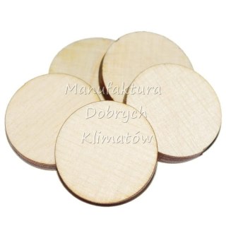MDK007 Kółeczka kółka ze sklejki śr. ok. 24mm komplet 5 szt