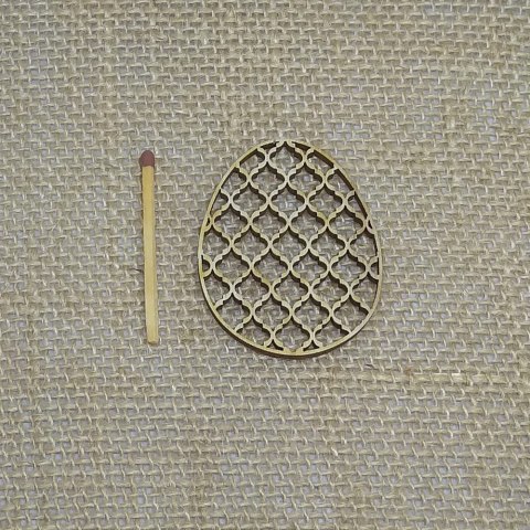 MDK01014 Jajko ornamentowe ok. 50x39mm