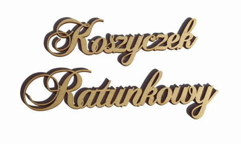 MDK01067 Napis Koszyczek Ratunkowy 150x85mm