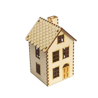 MDK01533 Domek, kamieniczka 2 piętra - 15cm okna proste
