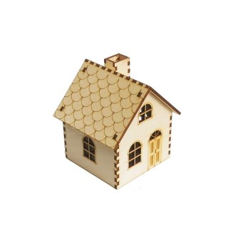 MDK01535 Domek, kamieniczka 1 piętro - 10,5 cm okna półokrągle
