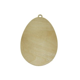 MDK0168 Jajko sklejkowe 120x80,5mm z zawieszką