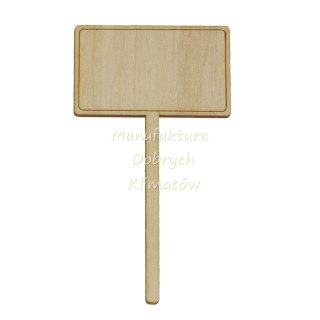 MDK0244 Prostokąt na patyku 150x85mm