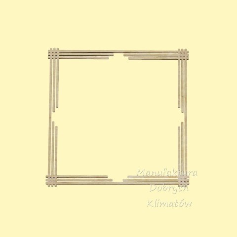 MDK0253 Ramka ozdobna 120x120mm
