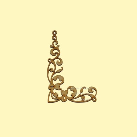 MDK0261 Ornament narożnikowy 65x39mm