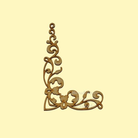 MDK0262 Ornament narożnikowy 85x51mm