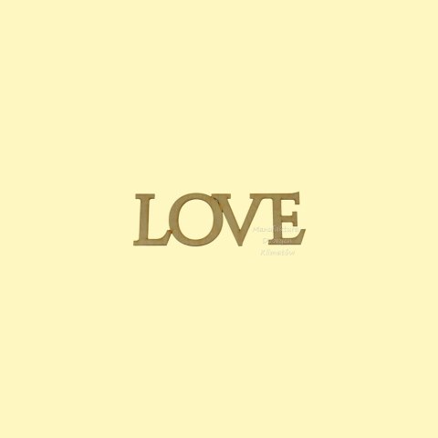 MDK0272 Napis LOVE 60x20mm