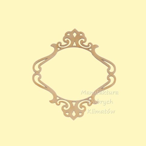 MDK0323 Ramka ornamentowa 100x88mm