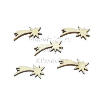 MDK0531 Gwiazda betlejemska ze sklejki 25x12,5mm komplet 5 szt