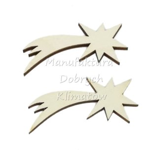 MDK0533 Gwiazda betlejemska ze sklejki ok, 50x25mm komplet 2 szt