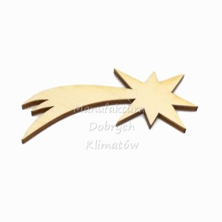 MDK0536 Gwiazda betlejemska ze sklejki ok, 120x60mm