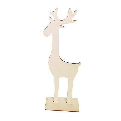 MDK0565 Renifer sklejkowy na podstawce 36cm
