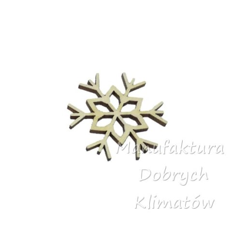 MDK0651 Śnieżynka sklejkowa wz.1 - śr. 35mm