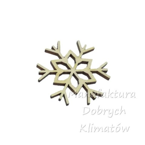 MDK0652 Śnieżynka sklejkowa wz.1 - śr. 50mm
