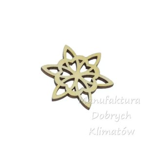 MDK0668 Śnieżynka sklejkowa wz.4 - śr. 75mm