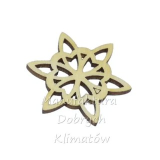 MDK0670 Śnieżynka sklejkowa wz.4 - śr. 120mm