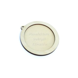 MDK0675 Bombka z rantem ze sklejki śr, 75/62mm,