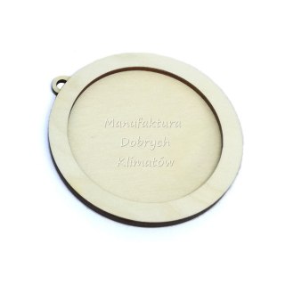 MDK0676 Bombka z rantem ze sklejki śr, 120/90mm,