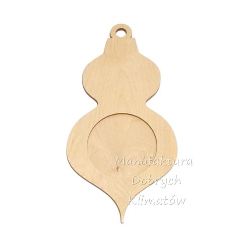MDK0927 Bombka sklejkowa z rantem wz. 3 - 226x110/70mm