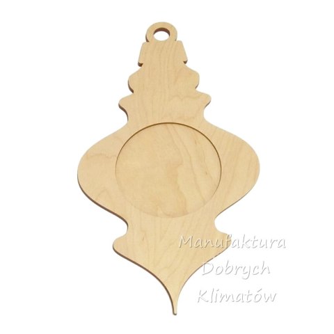 MDK0928 Bombka sklejkowa z rantem wz. 4 - 217x120/70mm