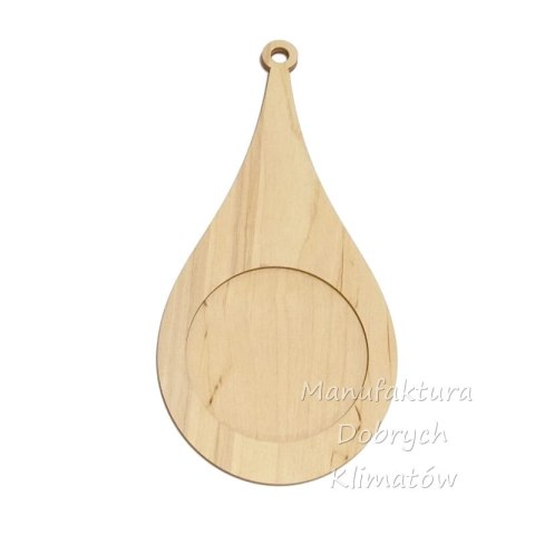 MDK0930 Bombka sklejkowa z rantem wz. 8 kropla - 200x92/70mm