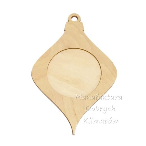 MDK0933 Bombka sklejkowa z rantem wz. 11 - 110x170/70mm