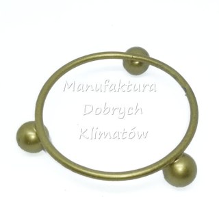 Podstawka z kulkami średnica 75mm - złota