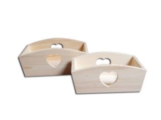 Pojemnik mały z sercem 24,5x13cm