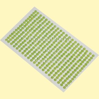 Półperełki samoprzylepne 5mm jasno zielone perłowe PK5JZ 336szt