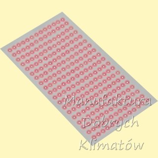 Półperełki samoprzylepne 6mm różowe perłowe PK6R 247szt