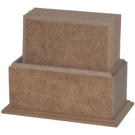 Pudełko na podkładki 10x10 cm MDF Retro