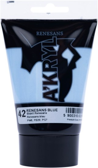 Renesans farba akrylowa Akryl 100ml - Błękit Renesans 42