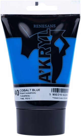 Renesans farba akrylowa Akryl 100ml - Błękit kobaltowy 40