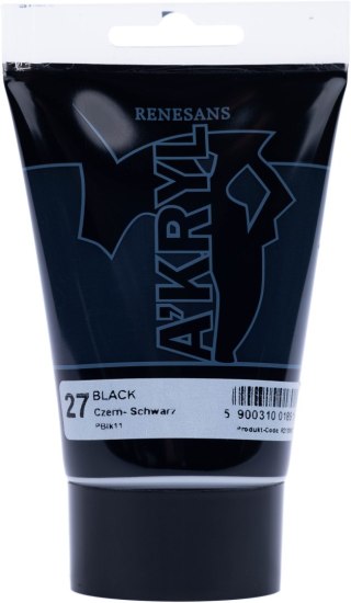 Renesans farba akrylowa Akryl 100ml - Czarny 27