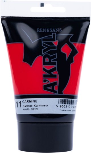 Renesans farba akrylowa Akryl 100ml - Karmin 11