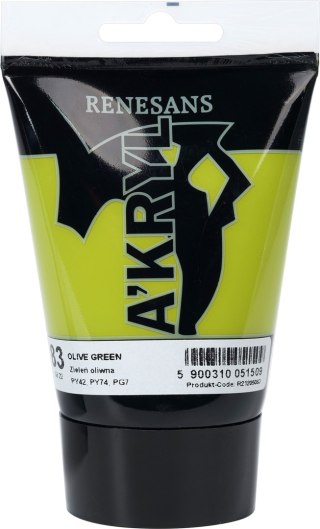 Renesans farba akrylowa Akryl 100ml - Olive green 83