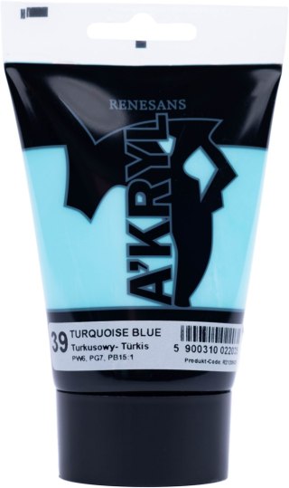 Renesans farba akrylowa Akryl 100ml - Turkusowy 39