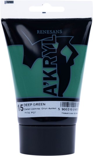 Renesans farba akrylowa Akryl 100ml - Zieleń ciemna 15