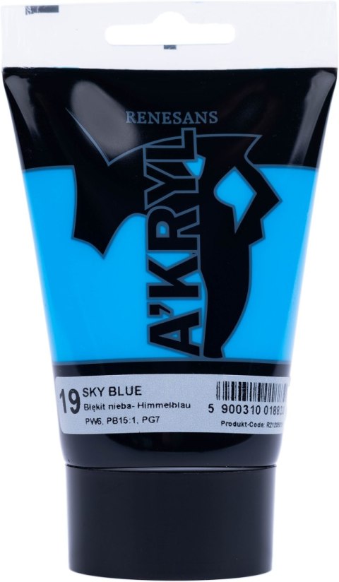 Renesans farba akrylowa Akryl 200ml - Błękit nieba 19