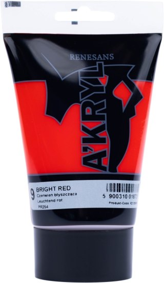 Renesans farba akrylowa Akryl 200ml - Czerwień błyszcząca 9