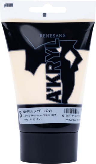 Renesans farba akrylowa Akryl 200ml - Żółć neapolitańska 3