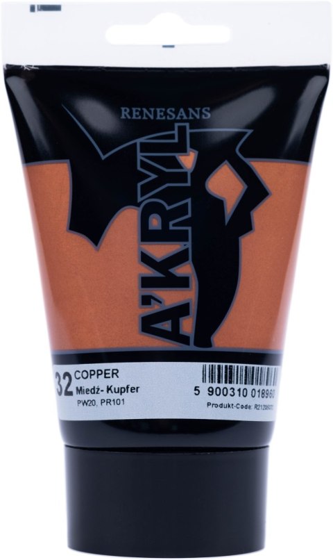 Renesans farba akrylowa metaliczna Akryl 100ml - Miedź 32